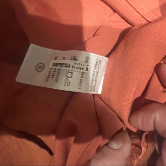 J Marie brand embroidered burnt orange and white blouse - Picture 9 of 9